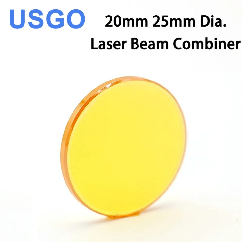 

10.6um Laser Beam Combiner lens 20mm 25mm for CO2 Laser Engraving Cutting Machine to Adjust Light Path and Make Laser Visible