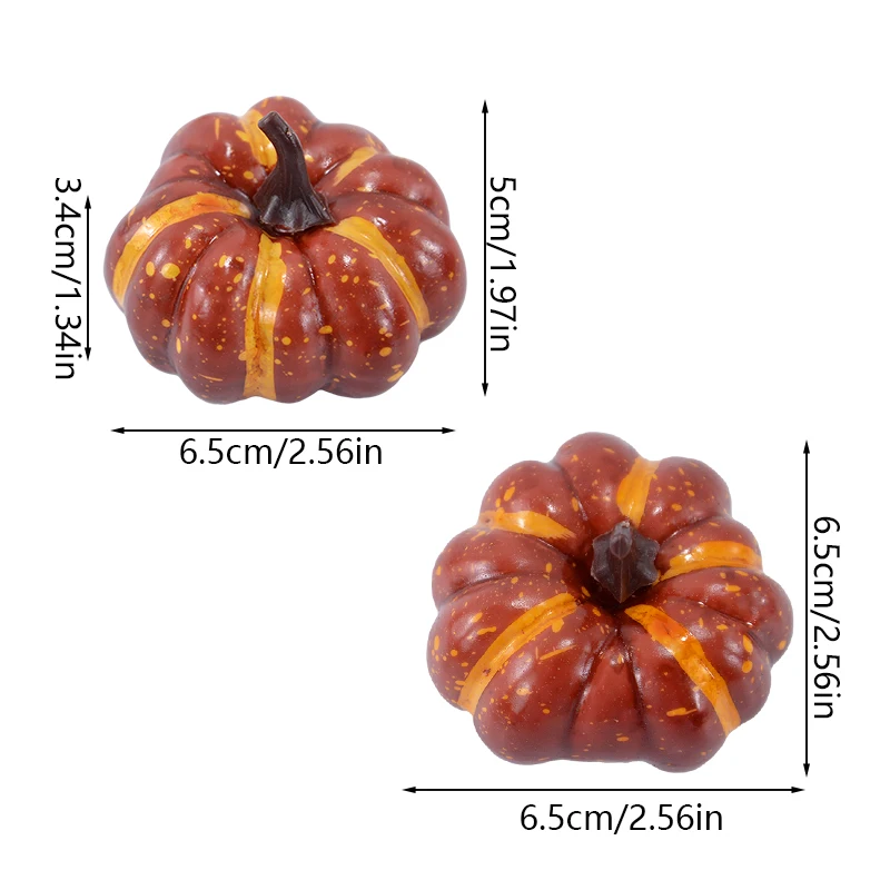 Mini Artificial Pumpkin Decorations 6