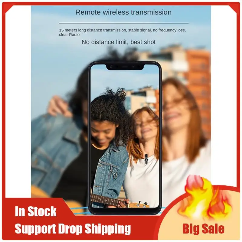 أفضل العروض ميكروفونات Lavalier اللاسلكية التوصيل والتشغيل للحد من الضوضاء ومزامنة تلقائية وطية صدر السترة وبث مباشر ومدونات الفيديو والمقابلة