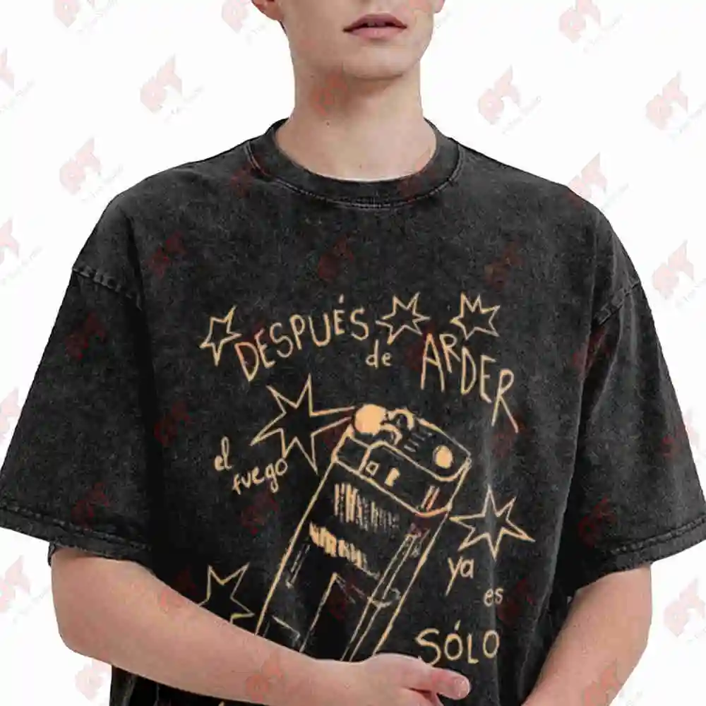Extremoduro 2025 Anime Vintage Washed Tee Pure Cotton T-Shirt