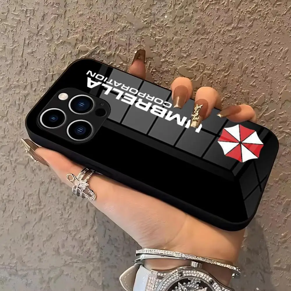 

Fashion Game Umbrella Corporation Phone Case For IPhone 17 16 15 Pro Max 14 13 12 Mini Plus Samsung S25 24 Glass phone case