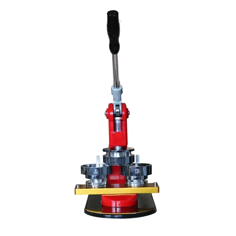 Custom 58mm Pin Back Button Badge Maker Machine Manual Press Tool for DIY Craft Souvenir Gift Making Equipment Supply
