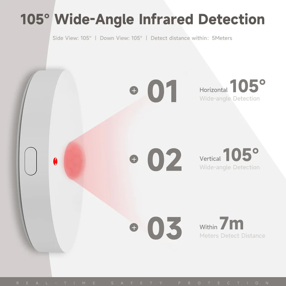 Zigbee PIR Sensor gerak WiFi, detektor inframerah tubuh manusia rumah pintar keamanan bekerja dengan Alexa Google Home