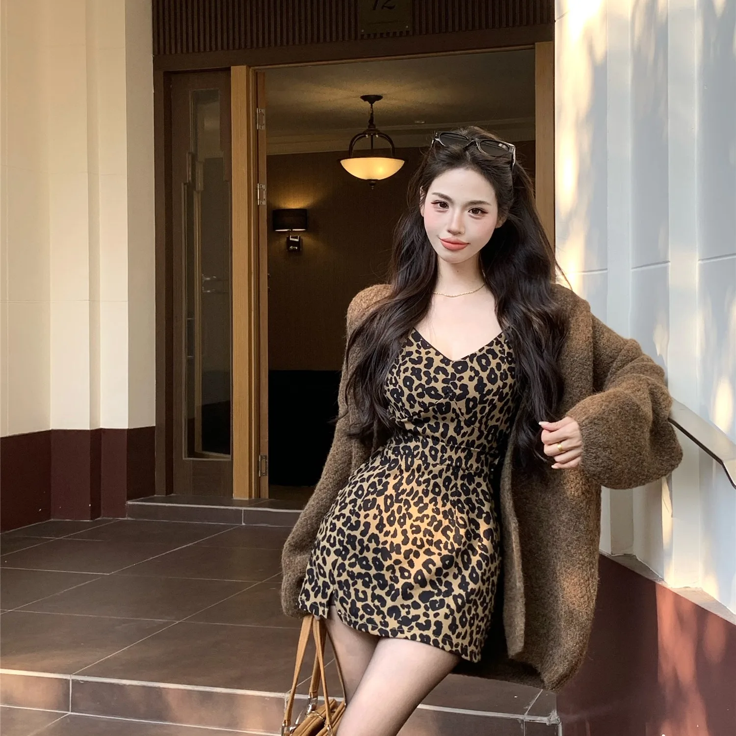 

Spicy Girl Retro Lazy Sle Color Sweater Spring 2026 New Slimming Open Cardigan Outerwear Women's Faion Knitted Top