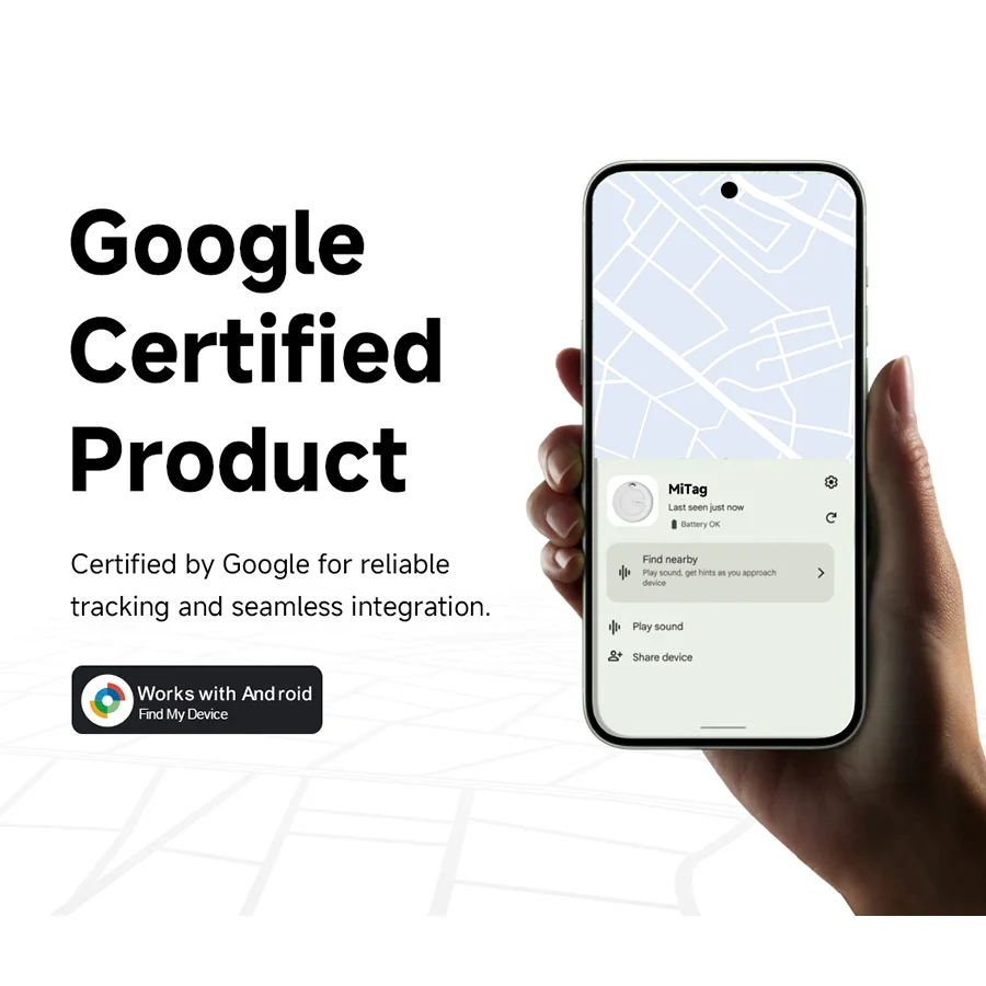 MiLi MiTag Go Localizzatore di compatibilità Bluetooth per il ricerca di oggetti Android Funziona con Google Trova il mio dispositivo