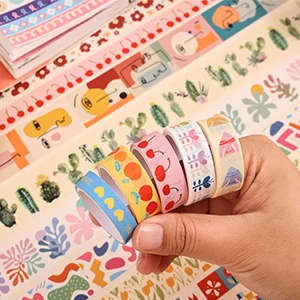 35 Rolls Washi Tape Set, Colorful Cute Floral Writable Decorative Tapes for Scrapbooking and Journaling view 4