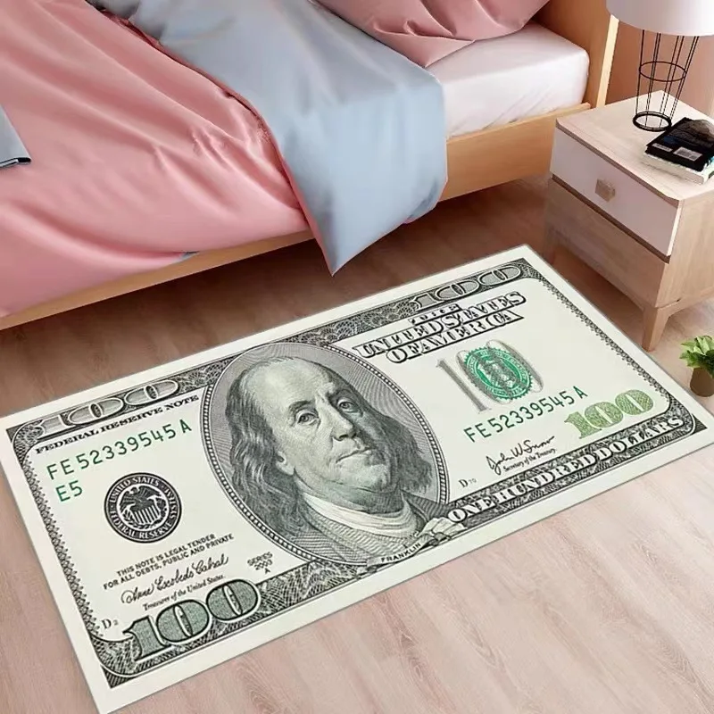 Creative Dollar 3D Carpet Bedroom Bedside Living Room Long Strip Carpet Corridor Bay Window Soft Non-Slip Mat Home Decor