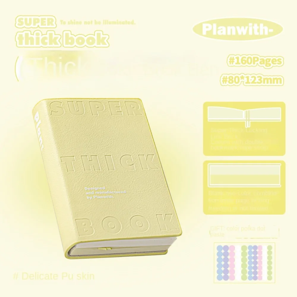 

Mini Journal Waterproof Cover Leather Notebook Minimalist Square Pocket Notebook Portable Elegant Planner Notepad Office Use