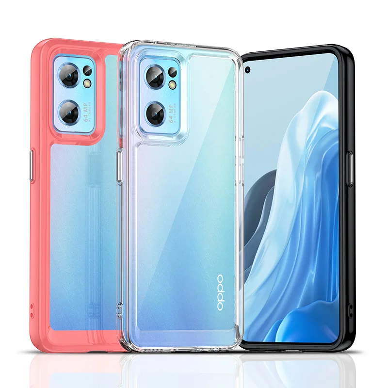 

Acrylic Case For OPPO Find X5 Lite Anti-Fall Shockproof Fashion Space shell TPU Cover For Find X5Lite FindX5 Lite