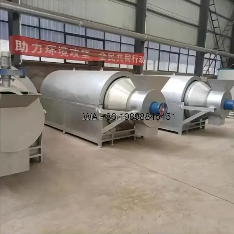 Wmwmnu Easy Operation Automatic Stainless Steel Small Drum Dryer for Black Fly Larvae Insect Protein 500kg Batch Capacity
