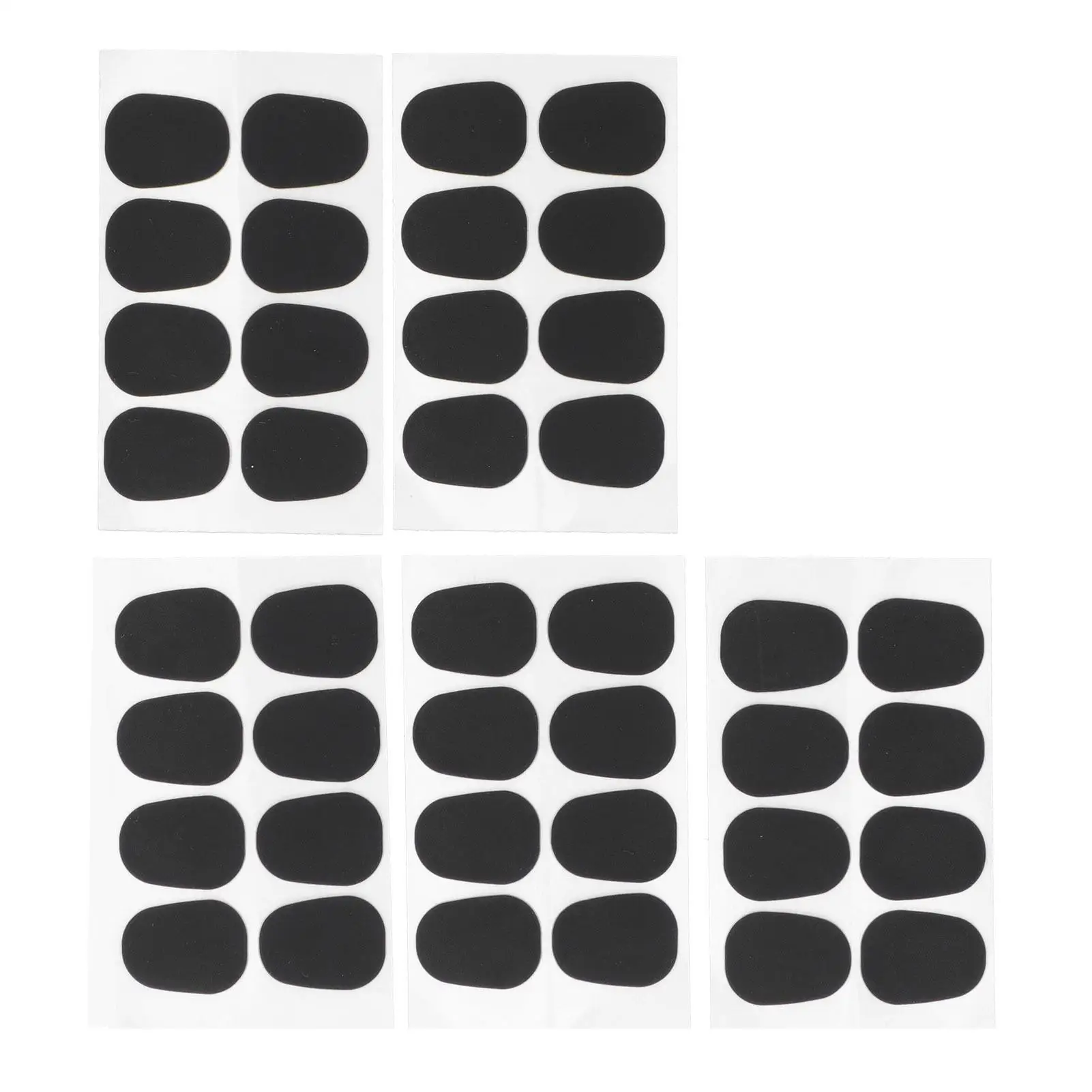 

40PCS Mouthpiece Cushion Pads for Saxophone & Clarinet - 0.3mm, 0.5mm, 0.8mm Patches for Treble, Alto, Tenor