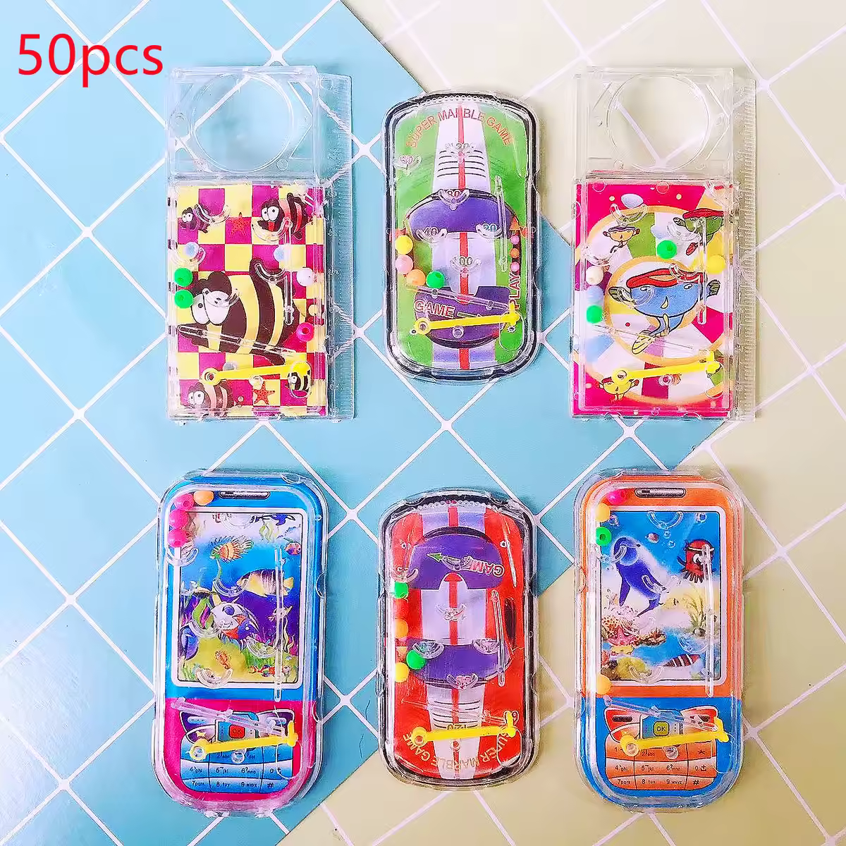 50pcs מיני pin כדור פאזל שיש משחק אינטליגנטי צעצוע ילדים מסיבת יום הולדת טובה למקלחת תינוק מקלחת