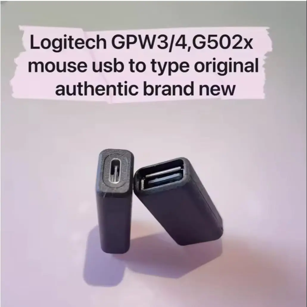 for Logitech GPW1/2/3/4/5 G502 G502X G903 G703 PRO PROX Wireless Mouse, USB Female to Type-C Mouse Adapter