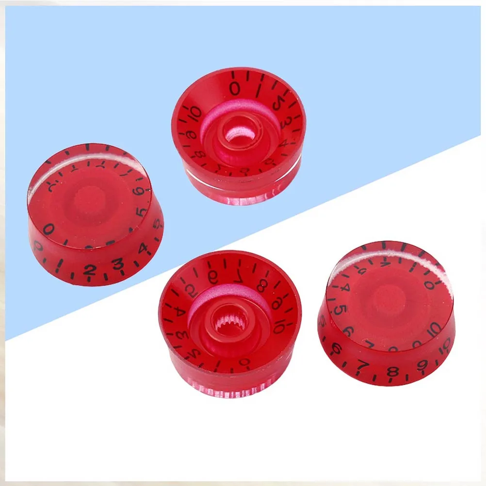 

4 PCS/Set Guitar Knob Accessories Potentiometer Pegs for Electric Knobs Tone Part Control Cap