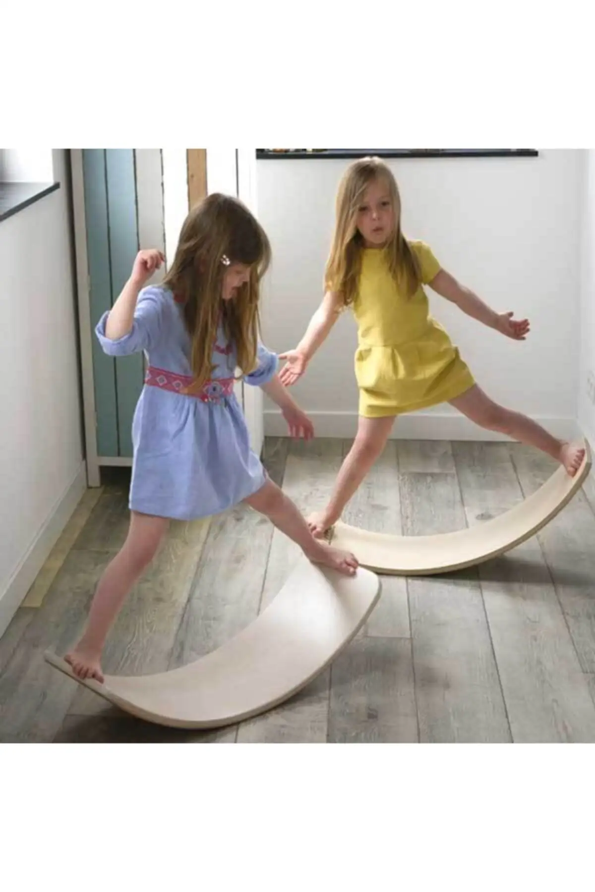 Wooden Child Balance Board Yoga Exercise Sports 50 X27cm Game Platform playground walking devices stepper fitness Treadmill gym