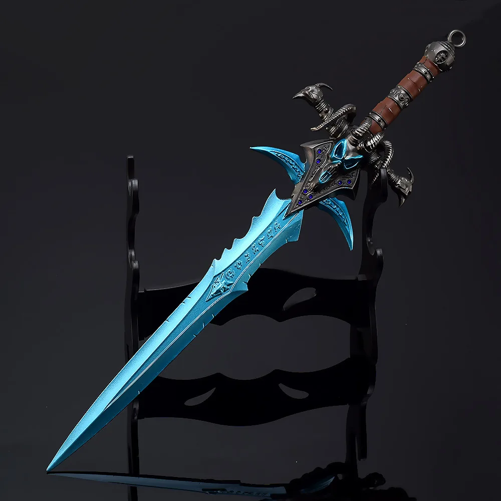 28cm Frostmourne World of Warcraft Weapon Swords Game Keychain Weapons Model Replica Toys Home Ornament Decoration Crafts Gifts