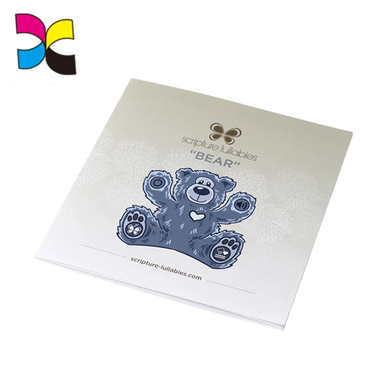 

customized Recycled Printing Printed Cute And Funny Bear Brochure Custom New Design