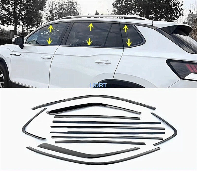 

Car Protector Decoration Accessories Exterior Sticker For Volkswagen VW Tayron 2019 + Window Molding Glass Strip Side Cover Trim