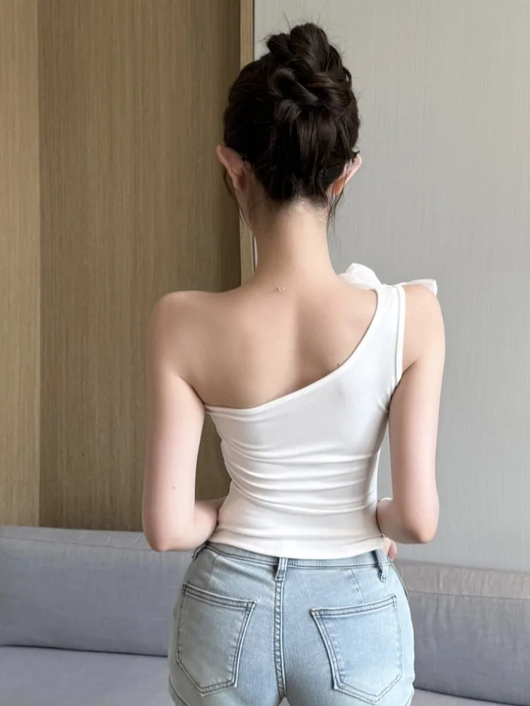 

Pure Desire сексуальный жилет для девочек с узлом, дизайн для похудения, базовый слой, топ или Sle, чистый цвет, универсальная посадка