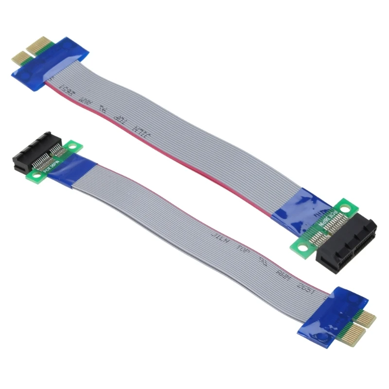 PCI  1X To 1X Riser Card Extender Converter Cable PCI-E PCIE X 1 Extension Ribbon Cable Male Female Adapter