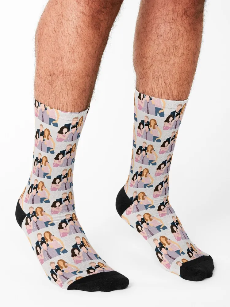 Chaussettes chauffantes The OC Cast pour hommes et femmes, nouvel an, hiver