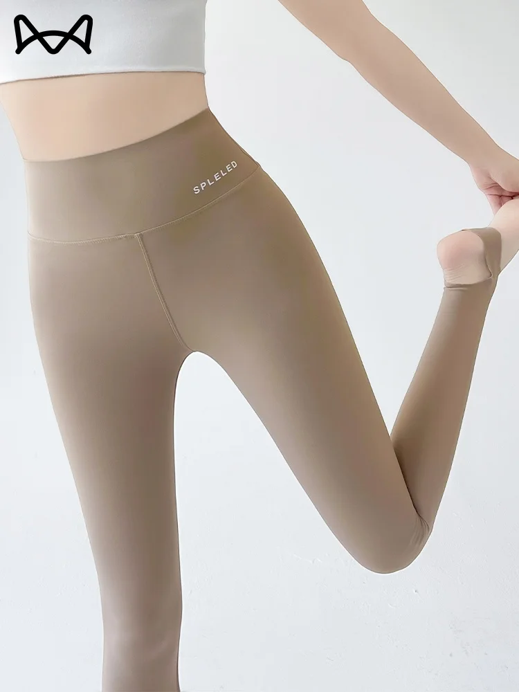 

High Waist Yoga Pants Women's Summer ark Skin Pants Belted Slimming New 2025 High Waist Fitn Trousers Nylon Spandex