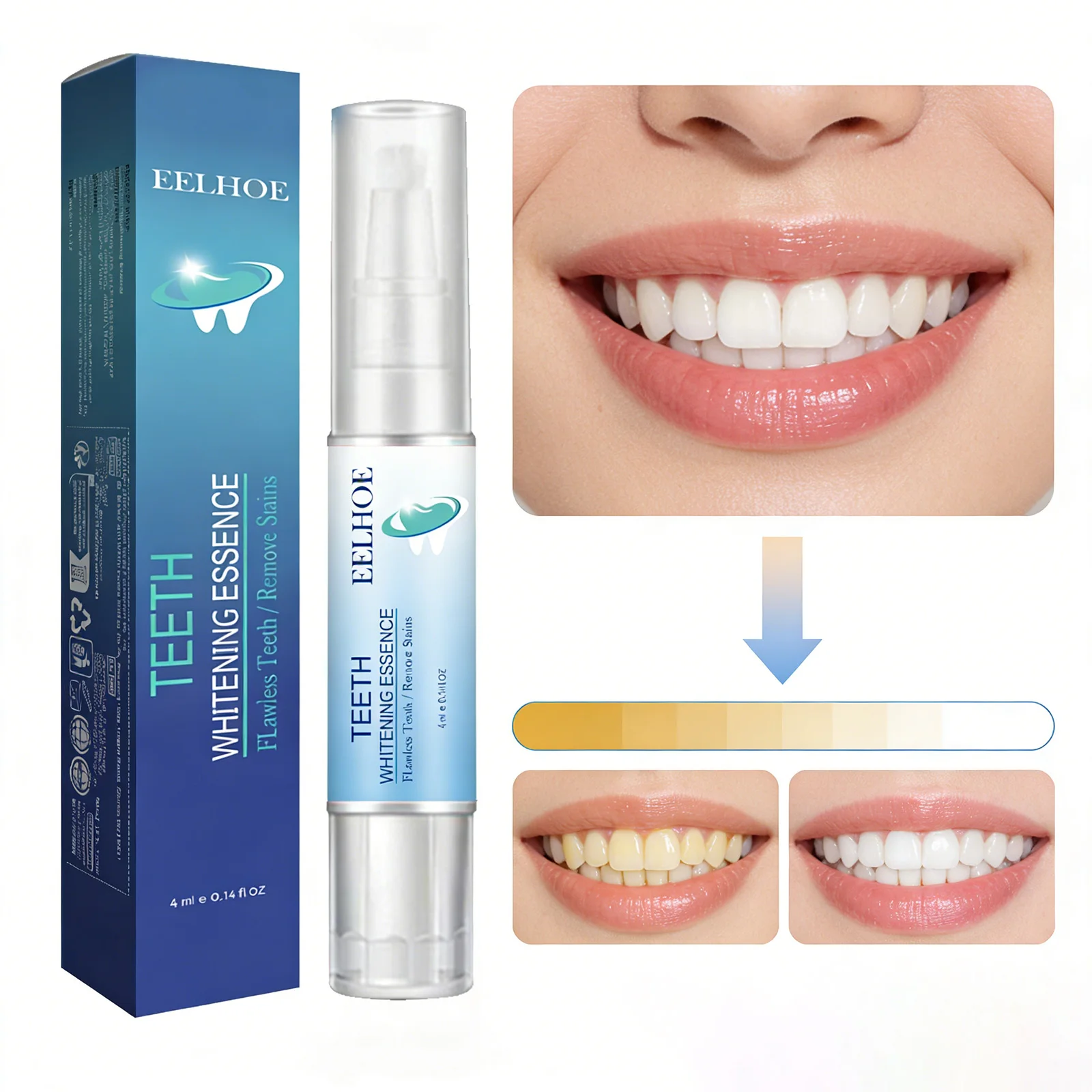 

Ручка для отбеливания зубов — улучшенный гель для чувствительных зубов, безболезненный и эффективный набор для отбеливания, мгновенное осветление улыбки, уход за полостью рта