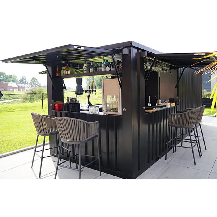 High Quality Wholesale 5 Meter  Foldable Container House Modular Home For Bar