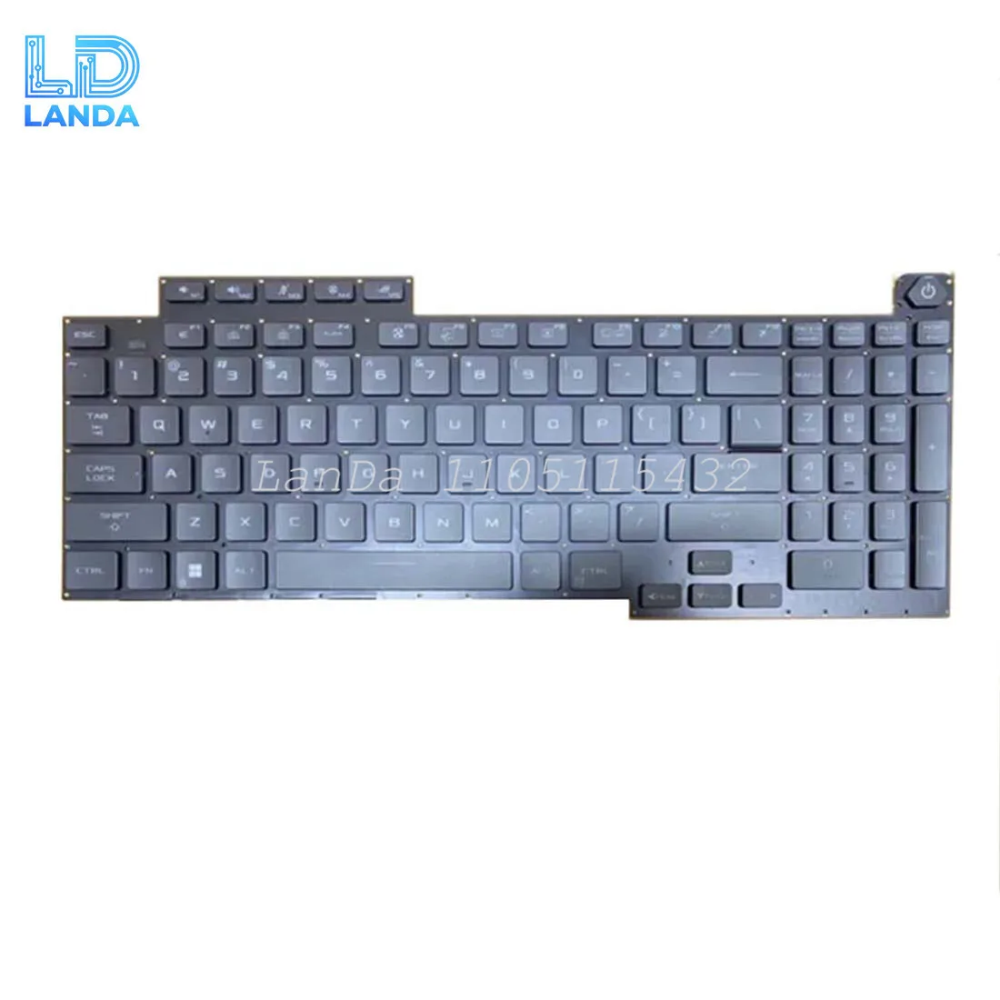 Keyboard For ASUS ROG 5R 6R Plus G713Q G733 Black US Per-key RGB Backlight