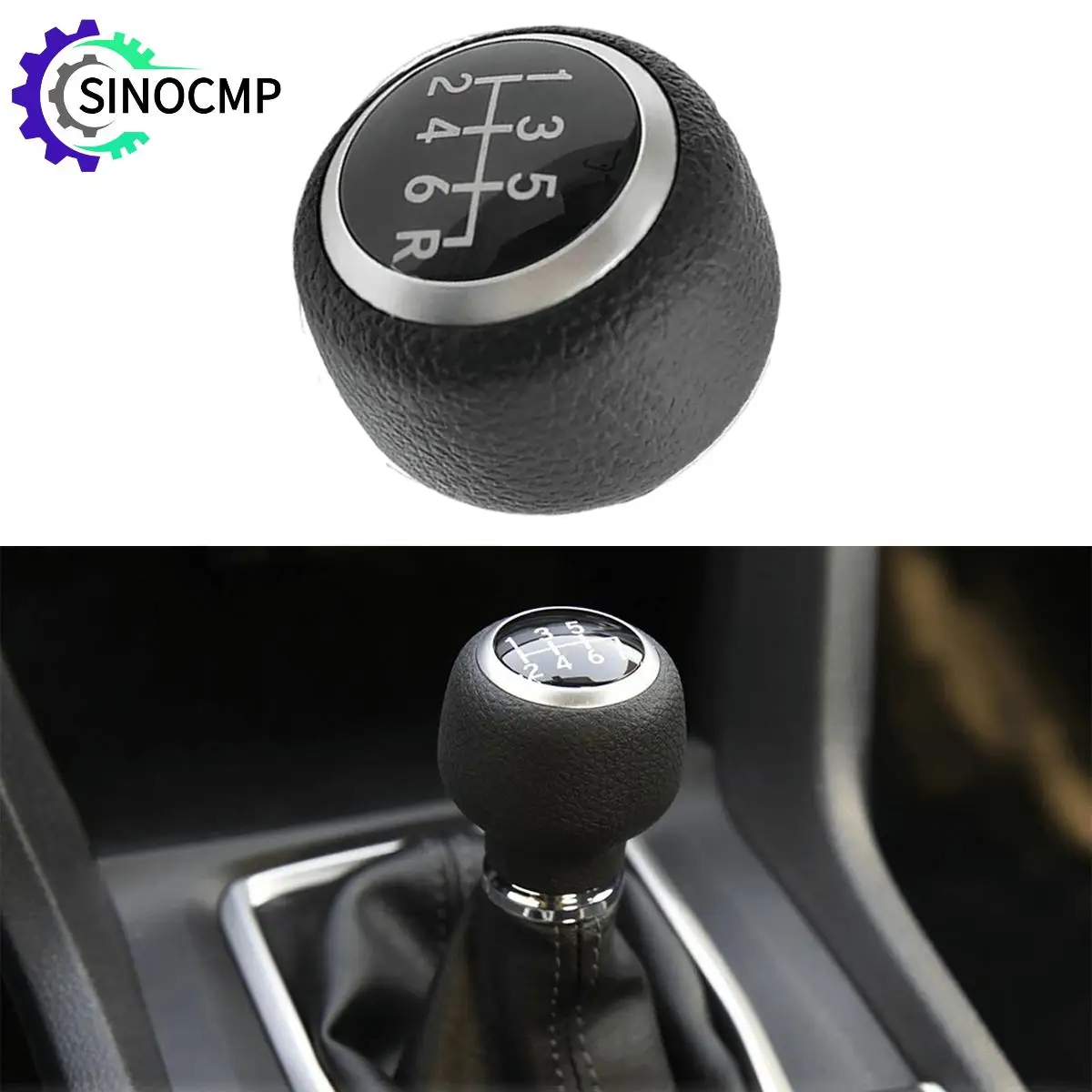 

Car Gear Stick Shifter 6 Speed Shift Knob Ball Type 54102-TBA-L02ZB for Honda Civic 2016-2019 Auto Gear Shift Knob Handle Parts