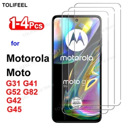 Tempered Glass For Motorola Moto G31 G41 G42 G45 G52 G82 Screen Protector Film HD Crystal 9H Protective Transparent Phone Glass
