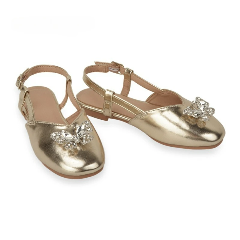 

Water Diamond Children's Sandals Summer New Style Little Girl Baotou Princess Shoes Breathable Fashion Girls' Sandals