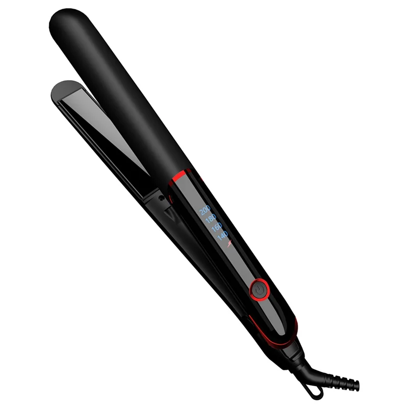 

A66T-Professional Coating Hair Straightener Flat Iron Fast Heat Up Curling Iron Digital Control Hair Straightening Tool
