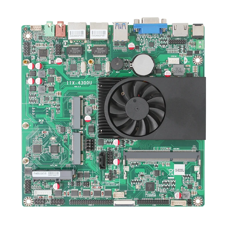 i-1037u Intel Ivy Bridge-U SOC Celeron 3-го поколения 1037U CPU, 1 порт Gigabit LAN (чип RTL8111), дисплей: VGA + HDMI + LVDS, 1*DDR3 Mem