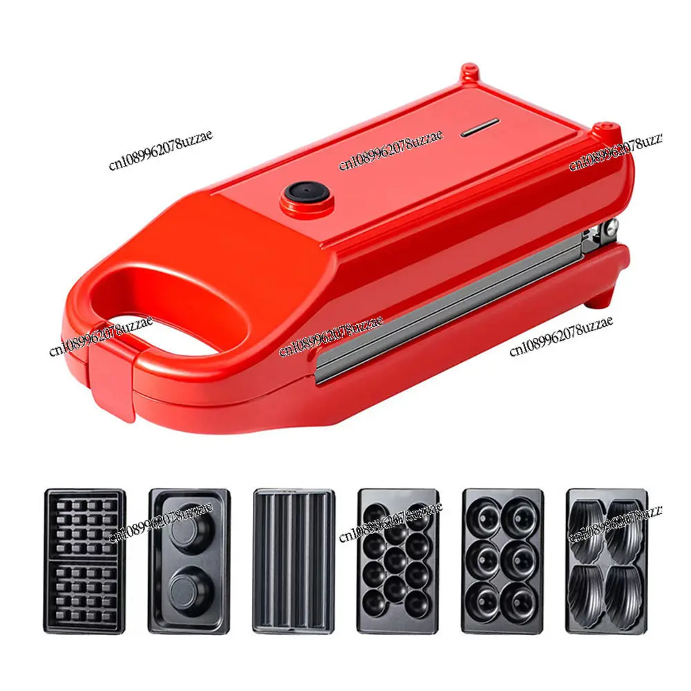 

6 in 1 Donut Machine Waffle Sandwich Fritters 220V110V Household Egg Tart Cake Breakfast Machine