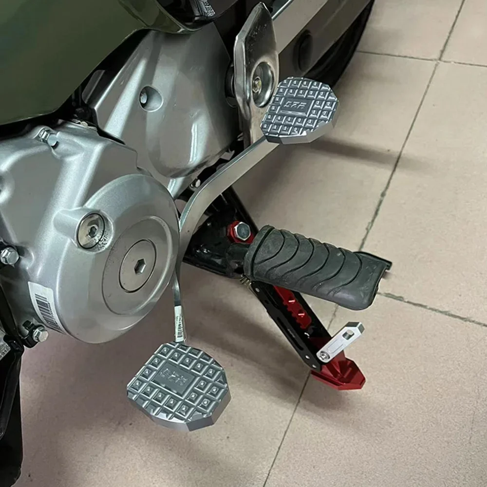 اكسسوارات الدراجات النارية الجبهة الخلفية المضادة للانزلاق والعتاد رافعة تحول دواسة المكبر شيفتر منصات القدم لهوندا الصليب شبل 110 CC110 CC50