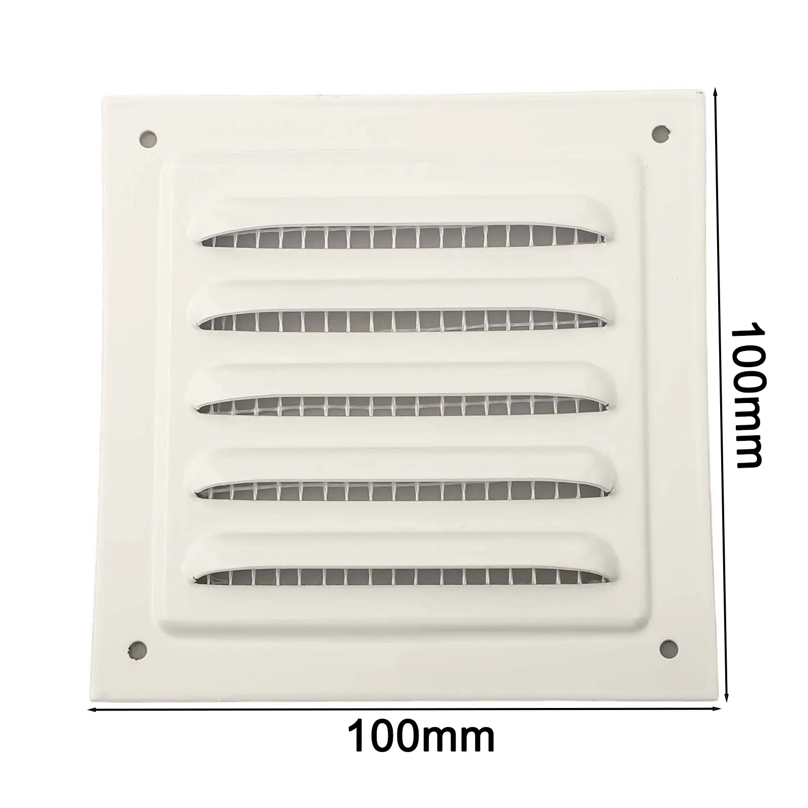

Metal Vent Cover Square Soffit Ventilation Louver Grille Cover With Mesh Vent Aluminum Alloy HVAC Systems Parts