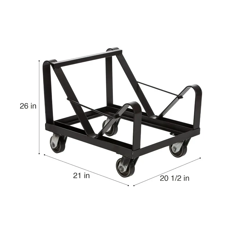 Dolly for OEF8500 Series, Compatible with Any Sled-Base Stack Chair of Similar Or Identical Dimensions,Black，home.