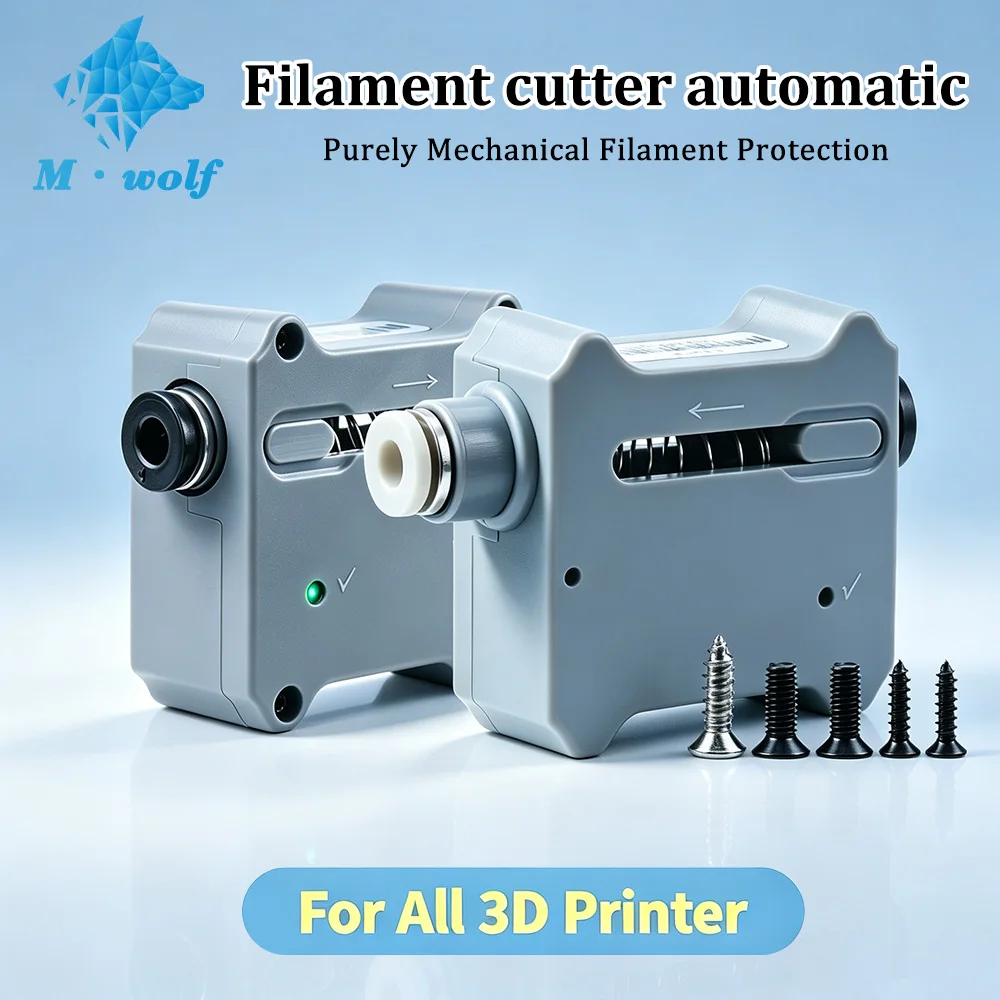 For Bambu Lab Anycubic Creality Automatic Filament Cutter Precise Cut For 1.75mm Hard Filament Upgrade 3D Printing accessories