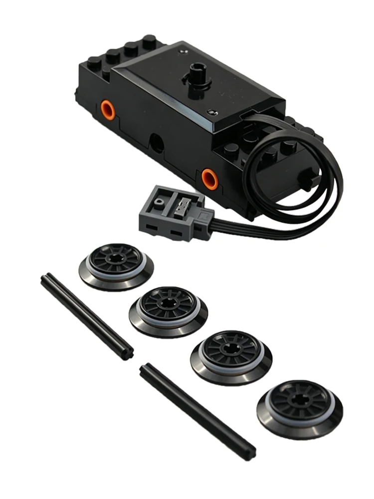 88002 Power Functions Zug-Geschwindigkeitsmotor MOC DIY Eisenbahn-Schienenwagen Bausteine Modellzubehör DIY Zugfahrzeug