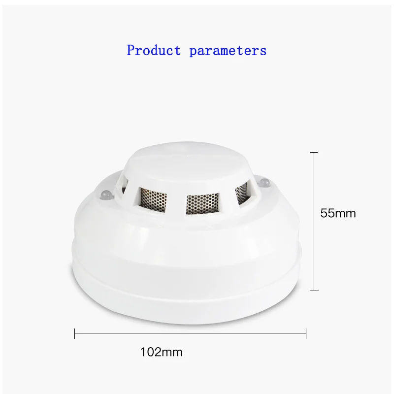 Detector de gás líquido com fio de carvão combustível lpg sonda de gás natural cozinha detecção audível e visual alarme único inseto net