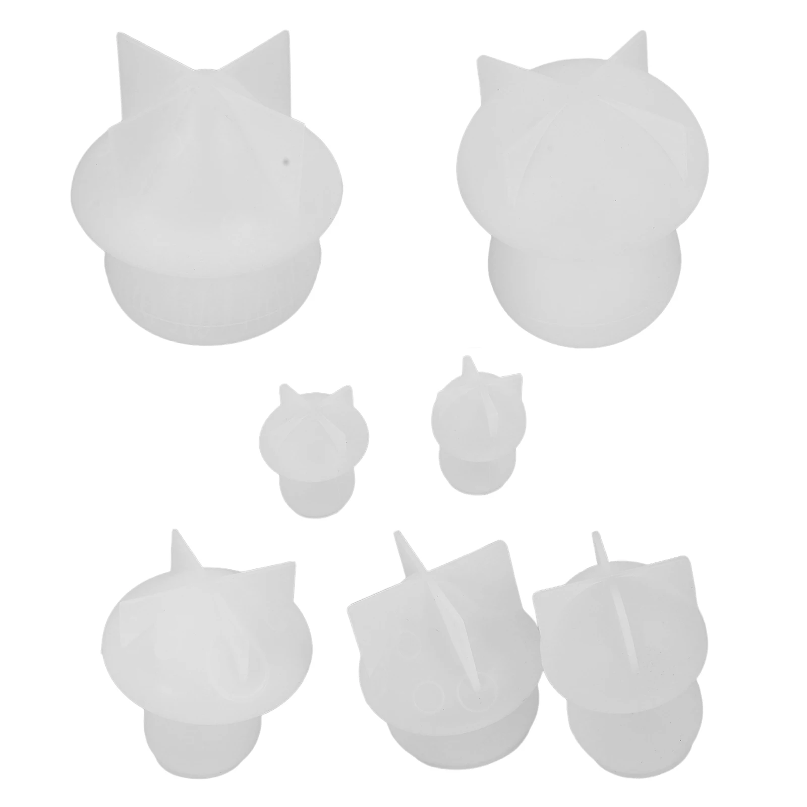 

7pcs Diy Making Jewelry Storage Tray Silicone Mold Mushroom Shape Casting Molds For Home Decoration Craft Creation