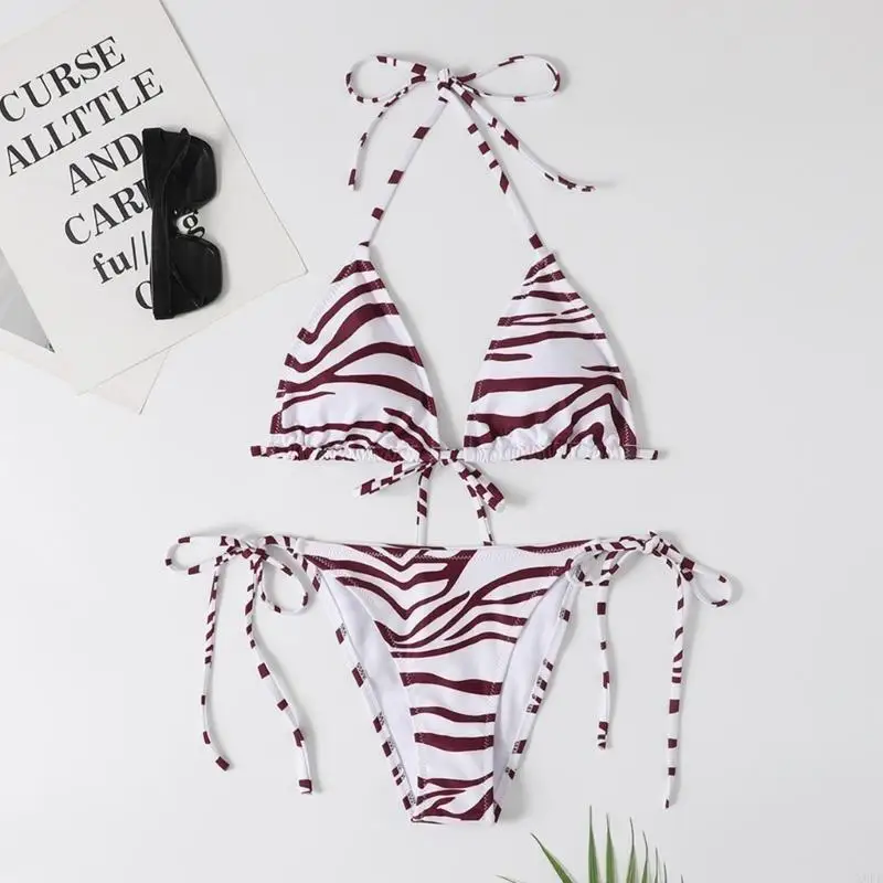 

X9FF Womens Triangle-Bathing Suit Ladies Halter Bikinis Set Sexy Two Pieces Swimsuit