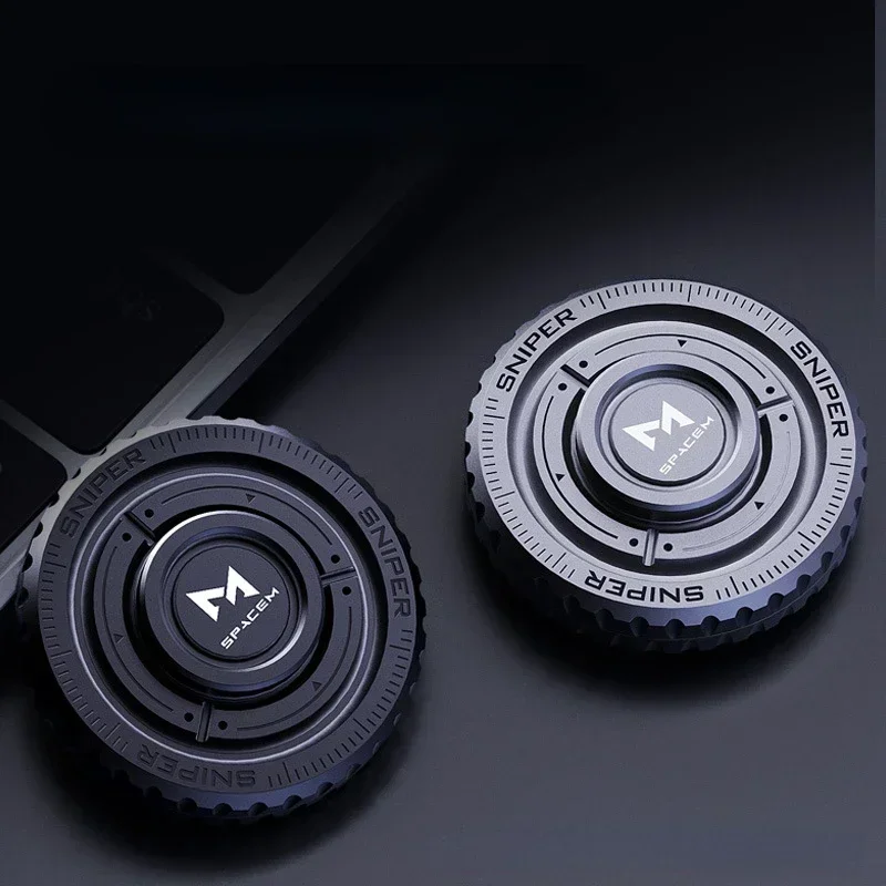 Ratelwiel Fidget Spinner Magnetische Push-kaart Mechanische Slider Duwplaat EDC Metaal Zintuiglijk Verlichten Anti Stress Relief Speelgoed
