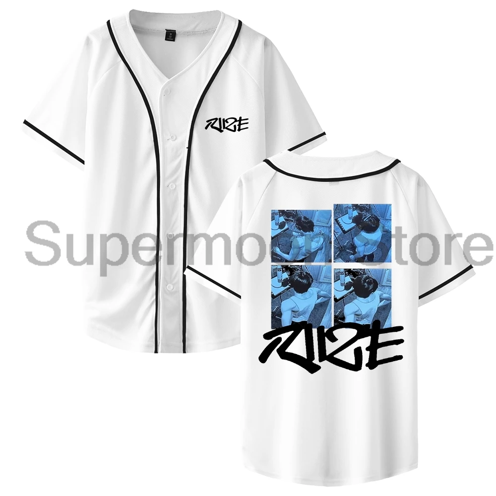 Kpop RIIZE Jersey RIIZING Day 2024 Fan-Con Baseball Jacket Shirts Short Sleeve Tee Women Men Streetwear Tops