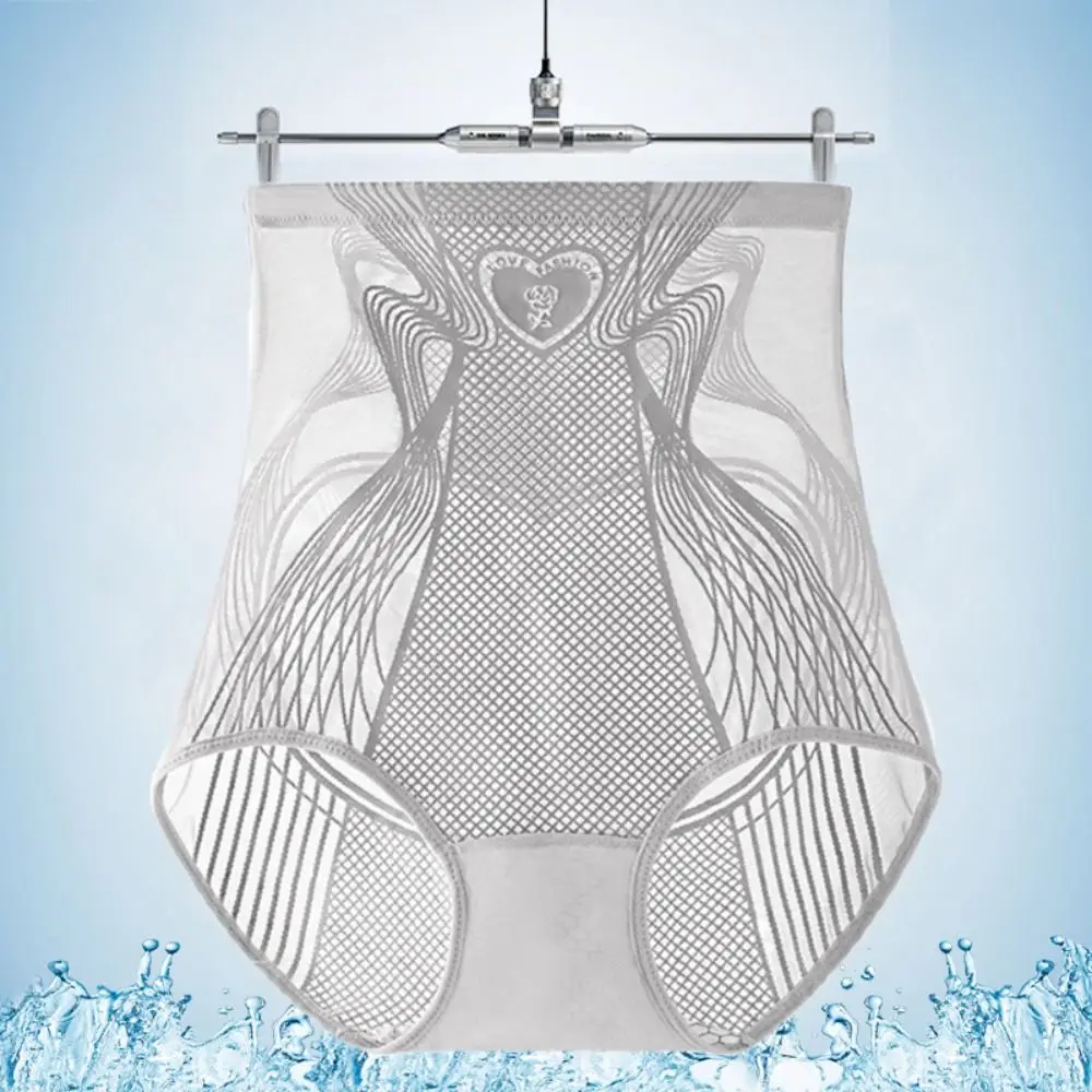

High Waist Postpartum Body Shaper Mesh Transparent Shapewear Seamless Underpants Panties Waist Trainer Tummy Control Underwear