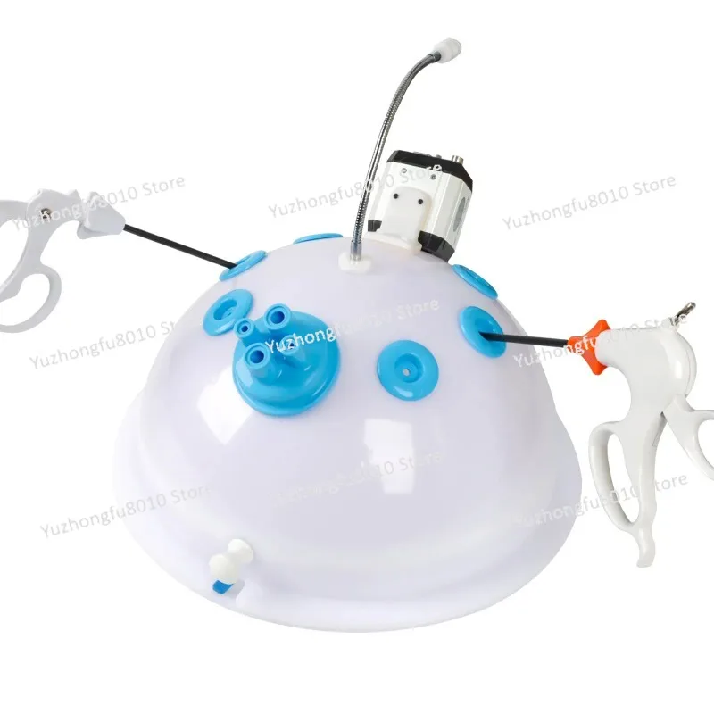 

New Laparoscopic Trainer Box Abdominal Simulator Round Shaped Single port Training box With VGA