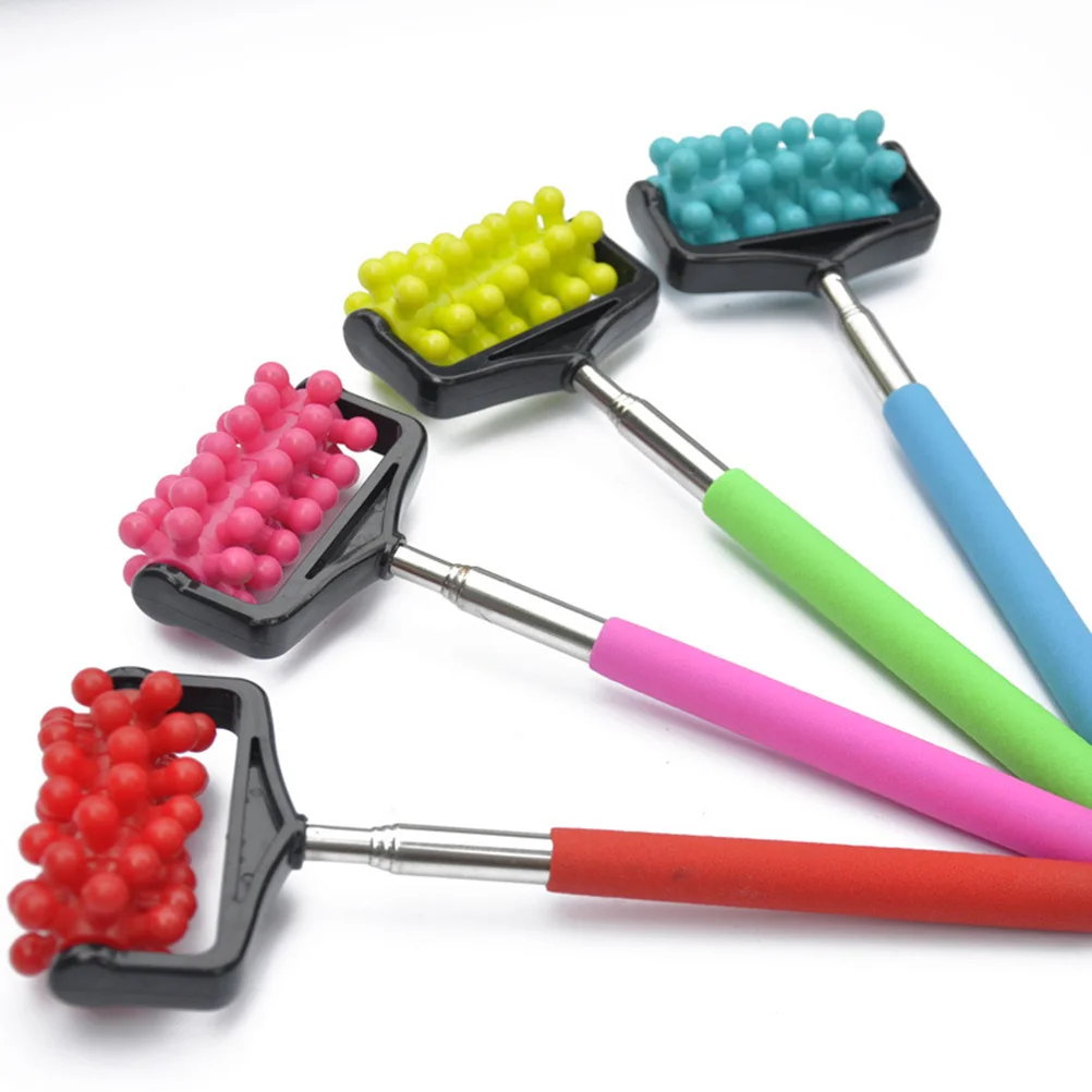 

Retractable Handle Massage Roller Body Muscle Roller Massage Stick for Arm Legs Back Ergonomic Beads Promote Circulation Relieve
