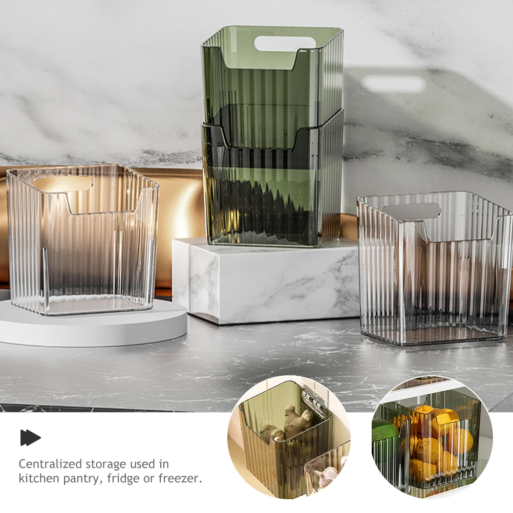 

2 Pcs Kitchen Storage Box Clear Plastic Refrigerator Door Organizer Fridge Sauce Bag Holder Food Boxes Classification Crisper