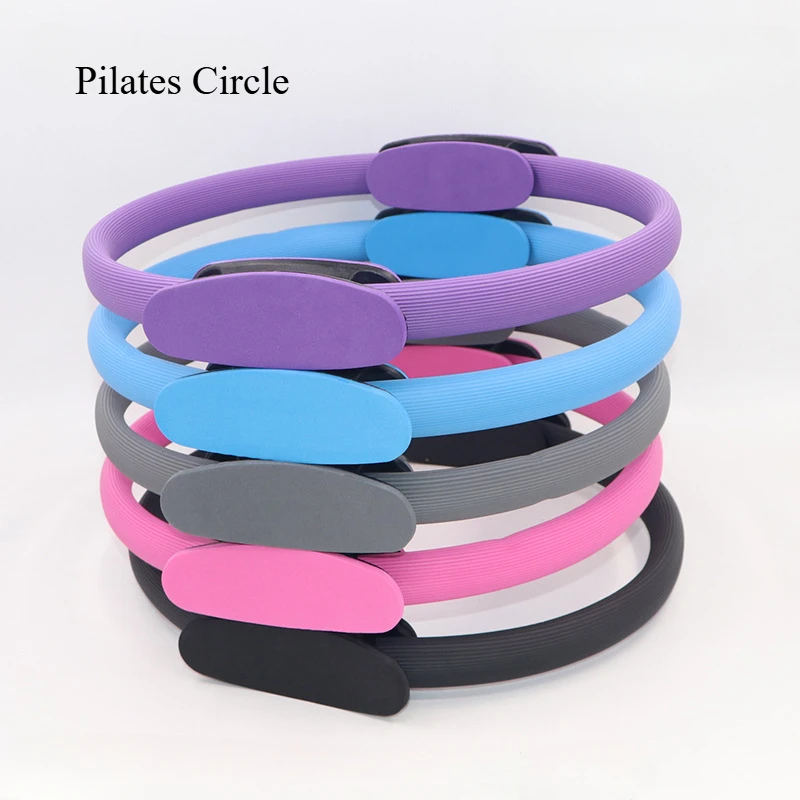 Factory Wholesale Yoga Circle Polychrome Physical Exercise Fitness Accessories Home Furnishing Crescent Handle Yoga Equipment